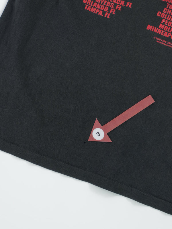 KISS The Farewell Tour 1973 - 2000 Single Stitch Black Graphic T Shirt : XL