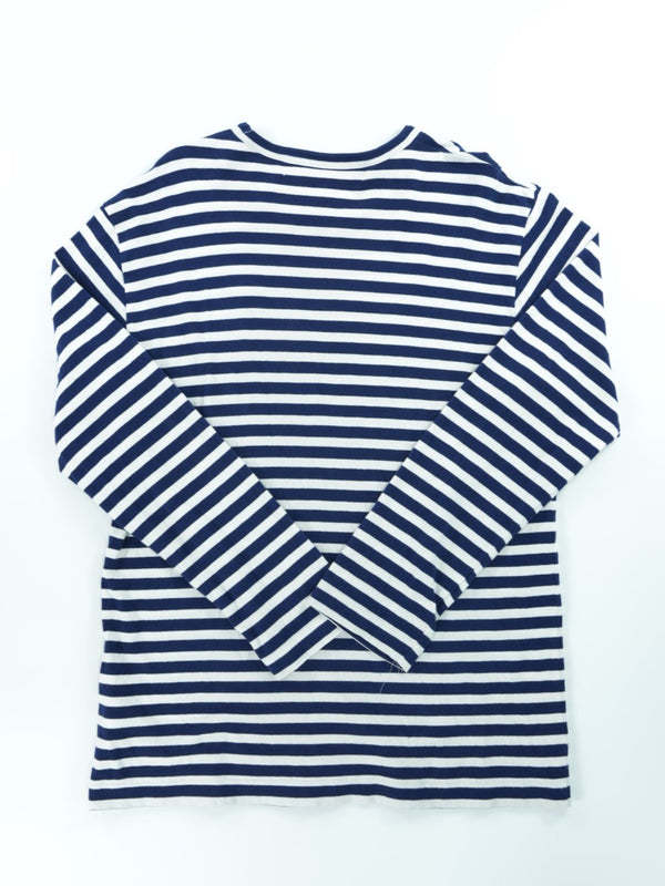COMME des GARCONS PLAY Stripe Long Sleeve With Red Heart : XL