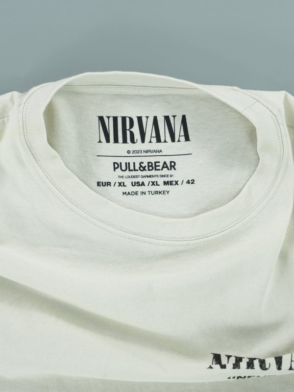 Pull&Bear Nirvana Printed T-Shirt : XL