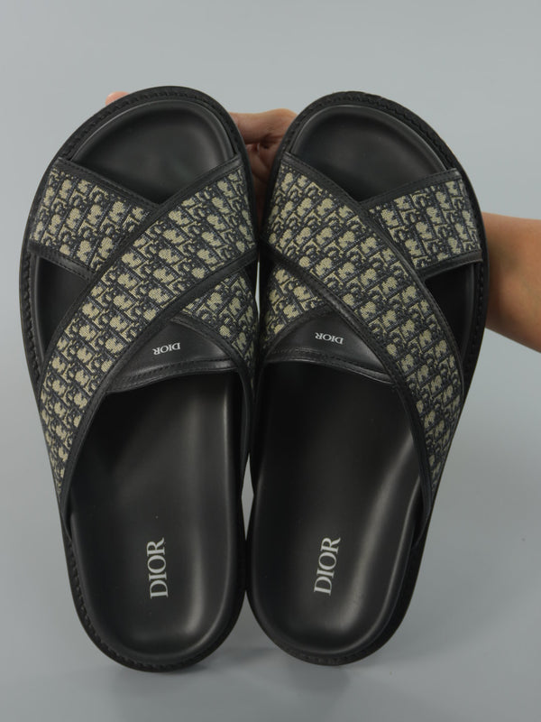 Christian Dior Oblique Mens Aqua Sandal : 42.5 EUR